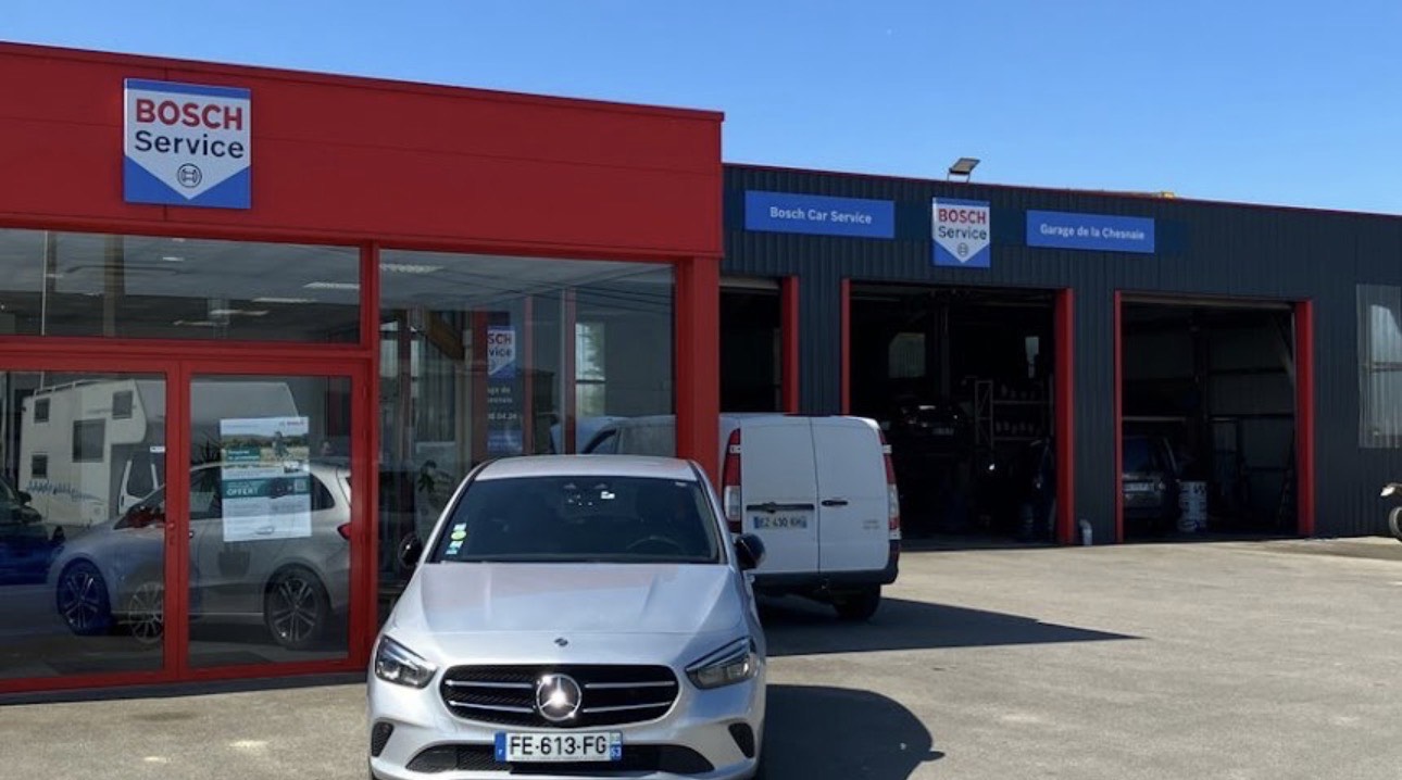Logo GARAGE DE LA CHESNAIE vos agences Bosch Car Service à Pommerieux