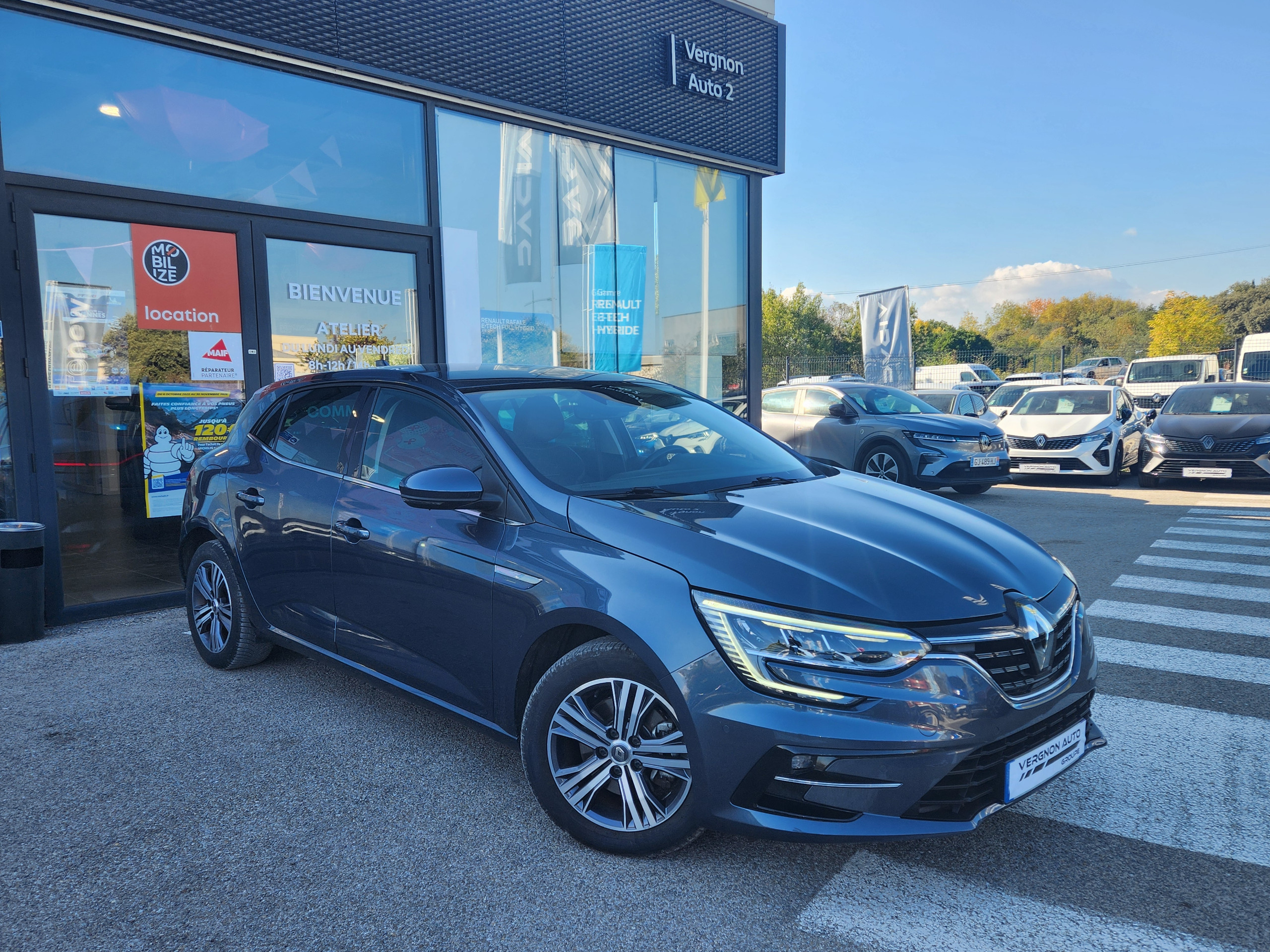 Renault Mégane Berline  IV Intens E-Tech hybride rech 160 -21N groupe Vergnon