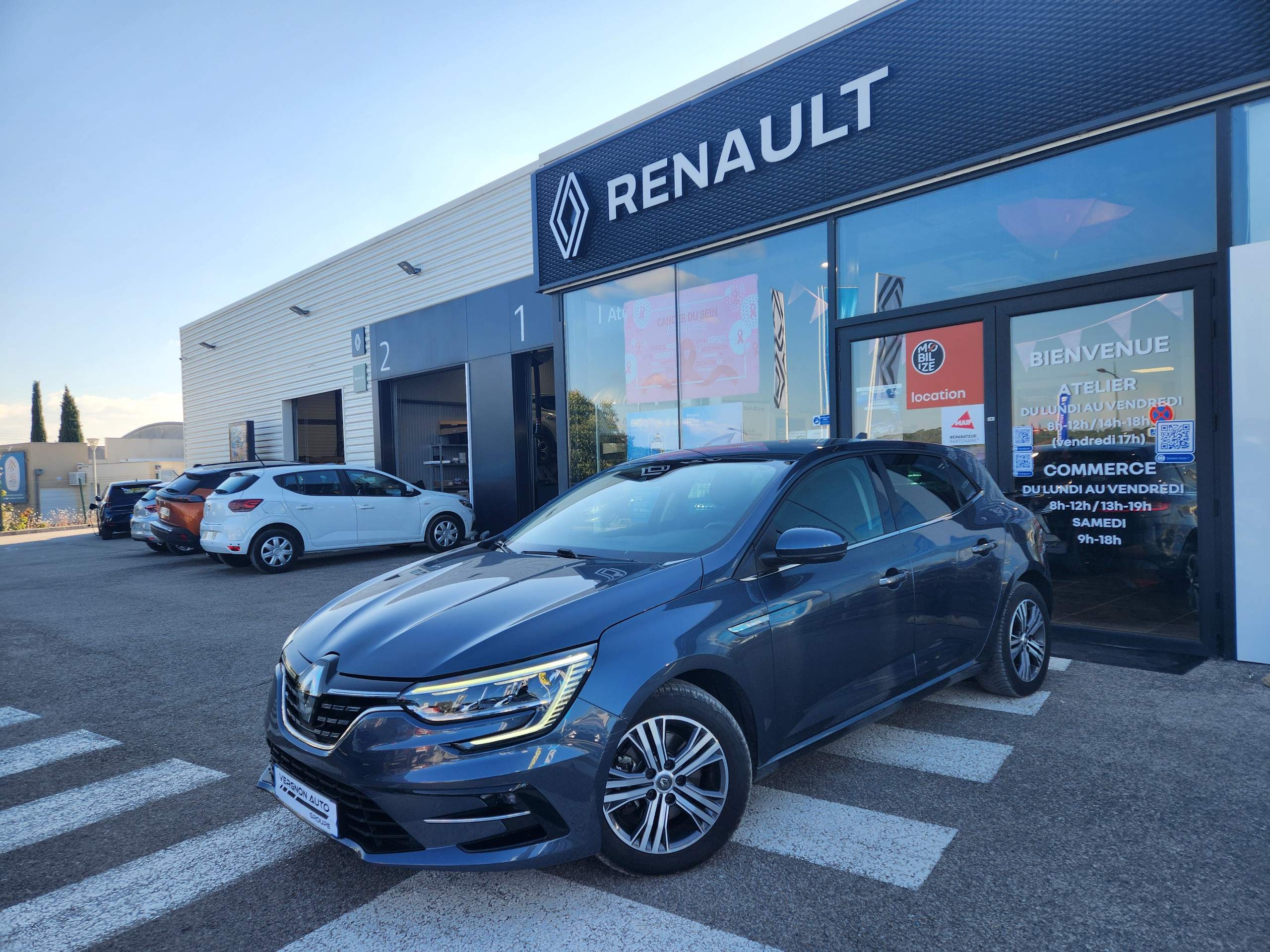 Renault Mégane Berline  IV Intens E-Tech hybride rech 160 -21N groupe Vergnon