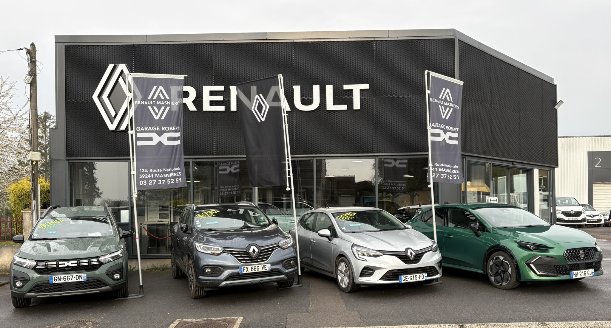 Logo Garage Robert & Fils | Agent Renault Dacia | Vente de véhicules à Masnières (59)