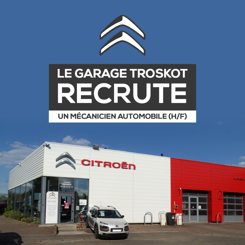 Le Garage Troskot recrute un mécanicien/technicien