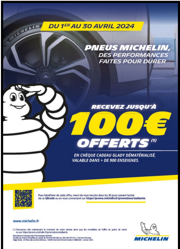 Actualité Promotions Pneus Michelin