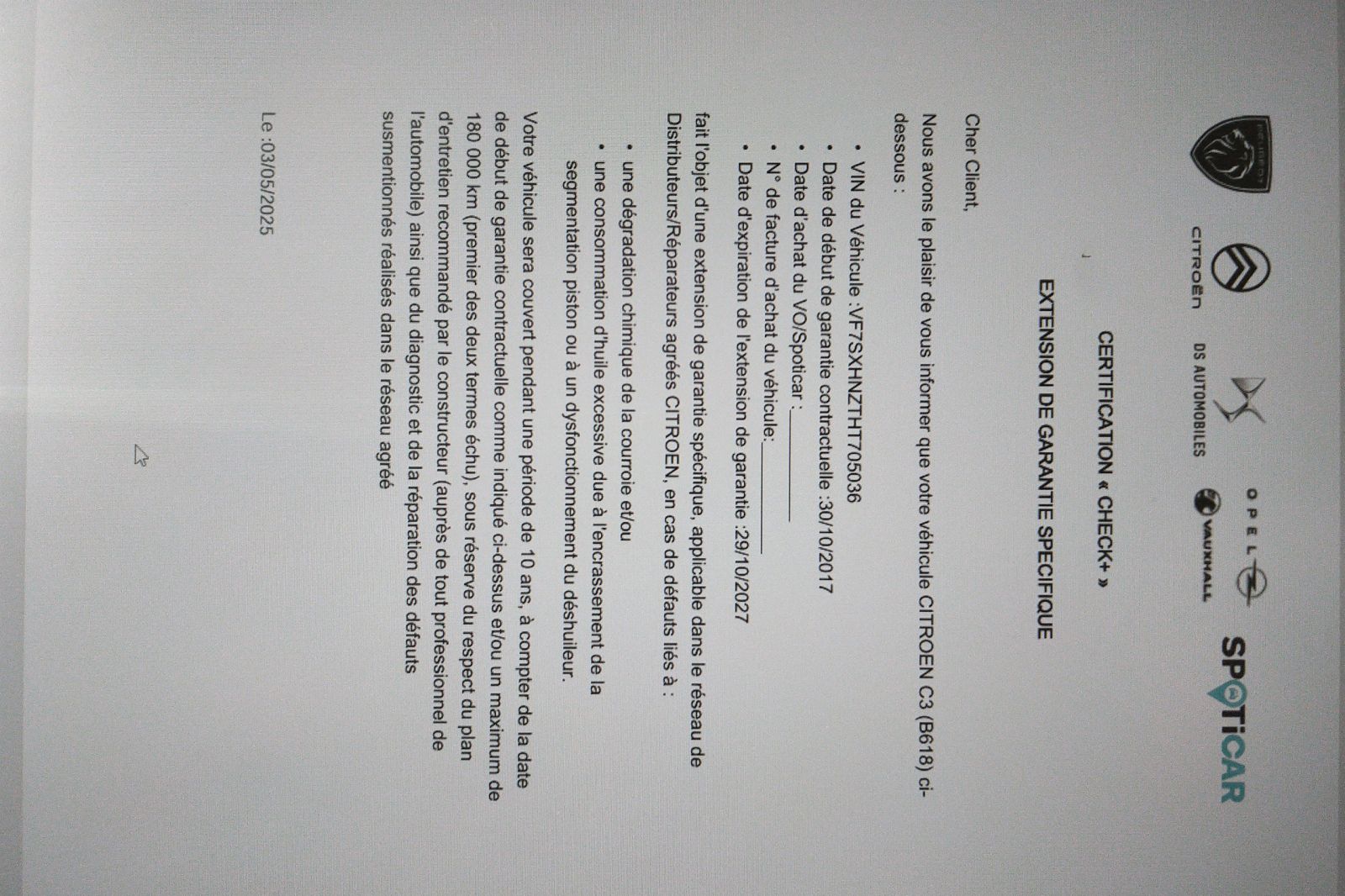 Véhicule d'occasion