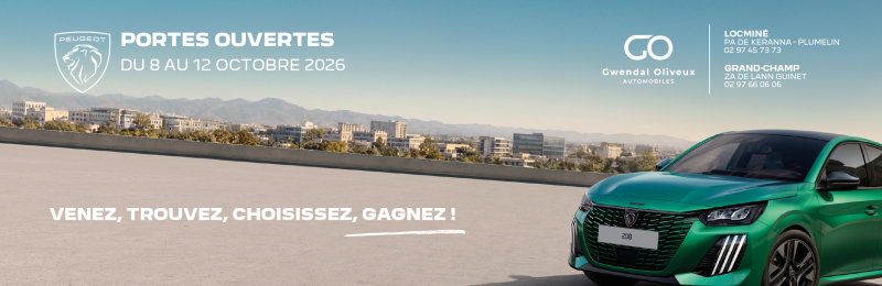 Portes ouvertes Gwendal Oliveux Automobiles : du 8 au 12 octobre à Grand-Champ et Locminé
