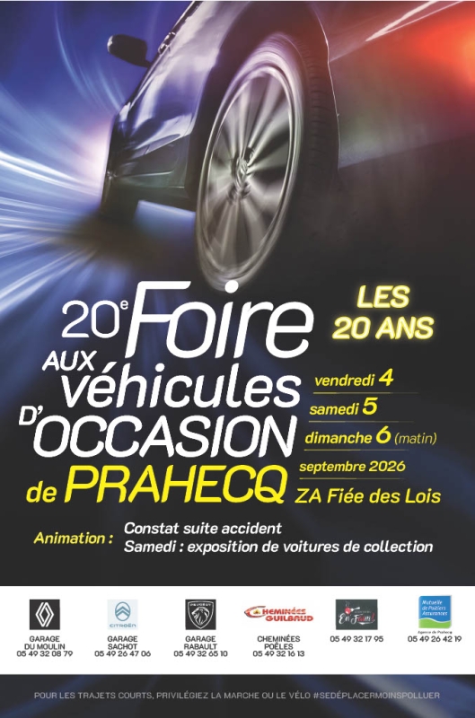 20 ème FOIRE VOITURE OCCASION PRAHECQ